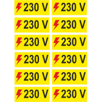 Autocolant priza 230V-400V