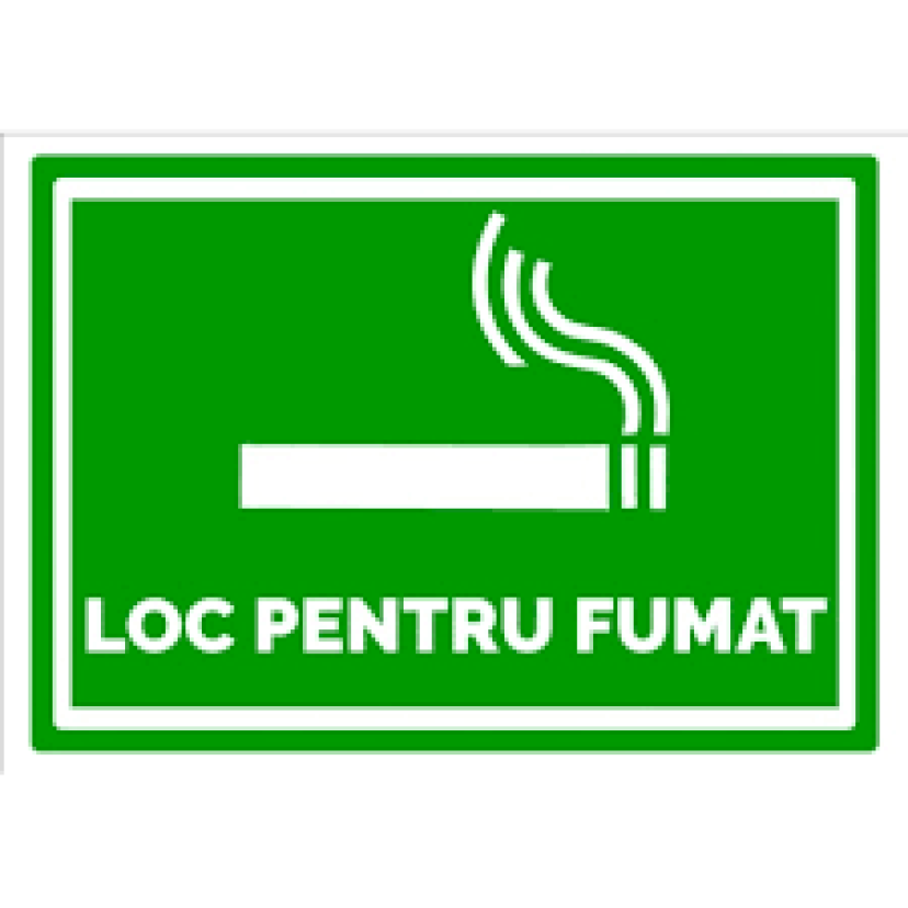 Indicator verde loc de fumat